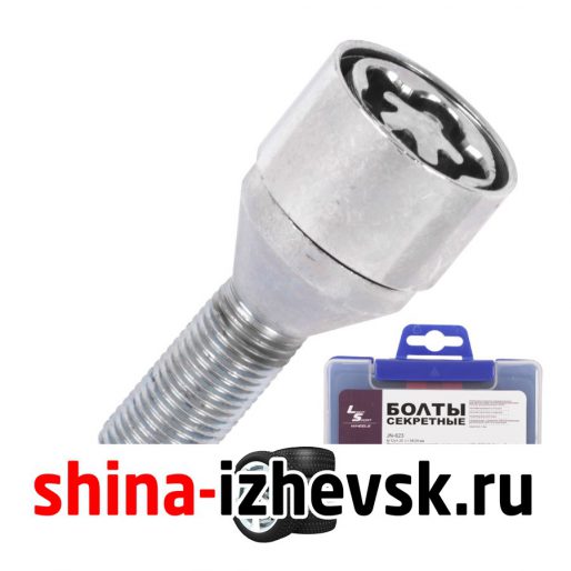 Болт секретный LS 12х1,5х28 коробка 4+2 17 хром конус JN-623 LS в Ижевске